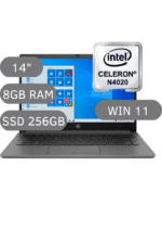 LAPTOP HP 14-CF2542lA INTEL CELERON N4020 14' 8GB DDR4 256GB SSD