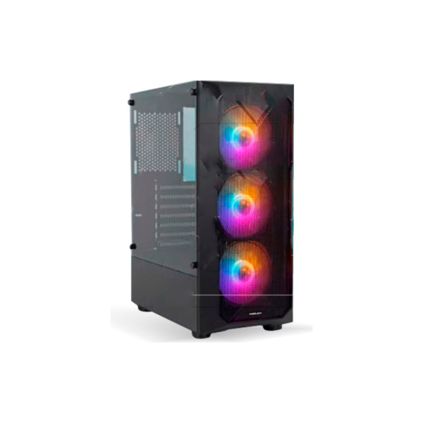 CASE GAMER HALION STUKA CR11 450W LED VIDRIO TEMPLADO 4 COOLER RGB - Imagen 2