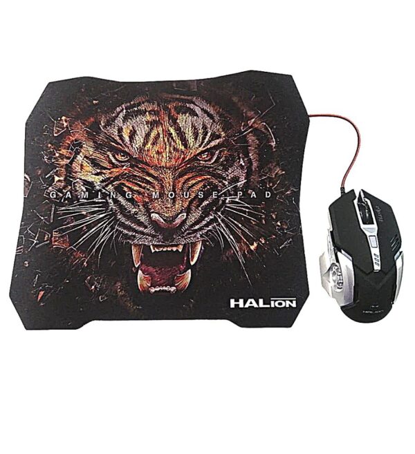 MOUSE GAMER + PAD MOUSE HALION ALASKA