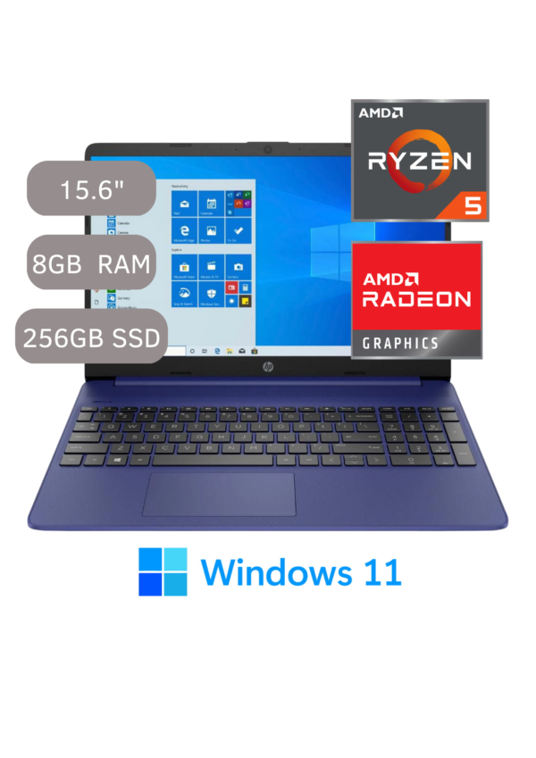 LAPTOP HP 15-EF2511LA 15.6" HD RYZEN 5 5500U 8GB 256GB SSD WIN11