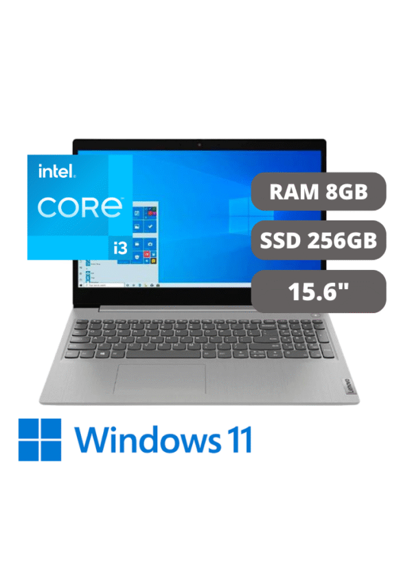 LAPTOP LENOVO IDEAPAD 3 15ITL05  INTEL CORE I3-1115G4 RAM 8GB DISCO 256GB SSD 15.6" WINDOWS 11 - Imagen 1