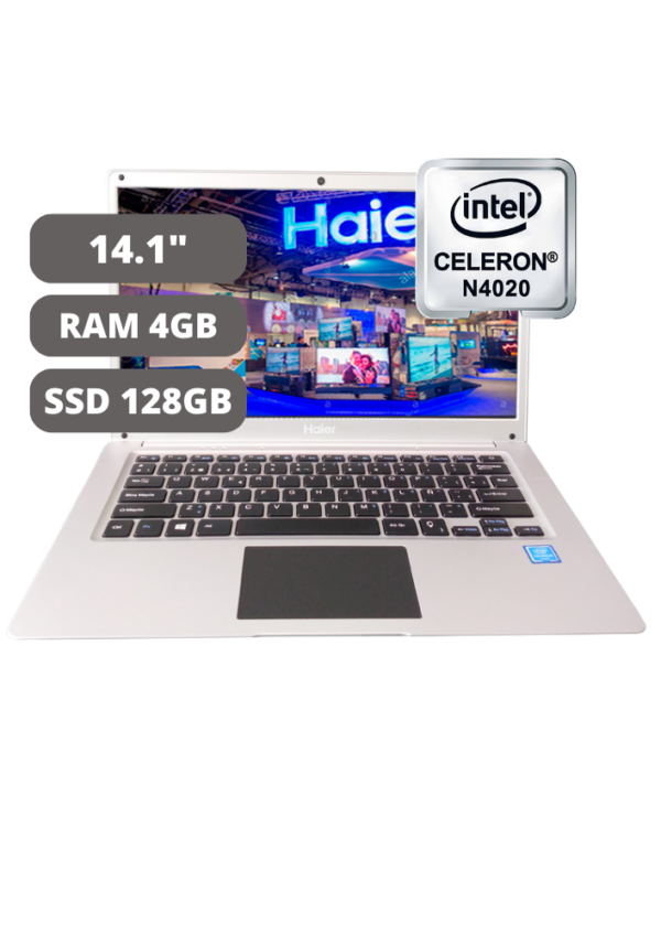 LAPTOP HAIER A140A INTEL CELERON N4020 RAM 4GB 128GB SSD  14.1"